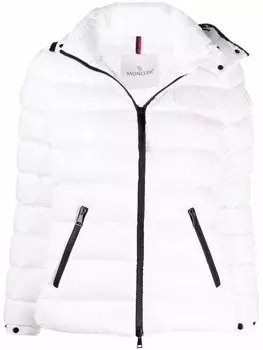 Пуховик со съемным капюшоном Moncler, белый