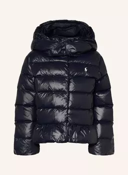 Пуховик со съемным капюшоном Polo Ralph Lauren, синий