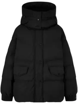 Пуховик со съемным капюшоном STUDIO TOMBOY, черный