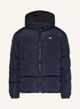 Пуховик со съемным капюшоном Tommy Jeans, синий