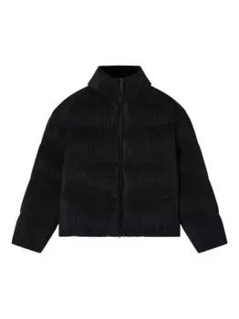 Пуховик со складками EMPORIO ARMANI, черный