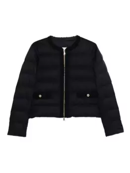 Пуховик со стеганой отделкой MONCLER, синий