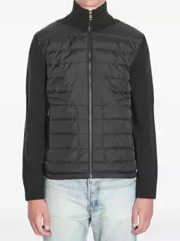 Пуховик со вставками MONCLER, черный