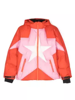 Пуховик со вставками Stella McCartney Kids, красный