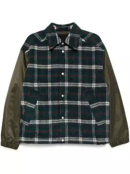 Пуховик Splicing свободного кроя CROQUIS, зеленый