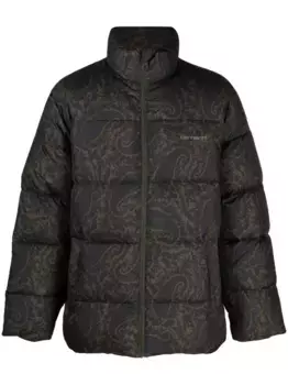 Пуховик Springfield с принтом пейсли CARHARTT WIP, зеленый