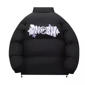 Пуховик средней длины, пальто унисекс, несколько цветов DNBH, черный