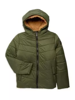 Пуховик средней плотности для мальчиков Michael Michael Kors, цвет Dark Loden