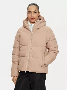 Пуховик стандартного кроя 4F, бежевый