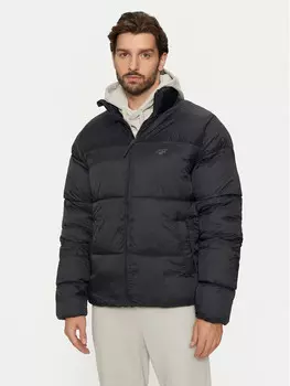 Пуховик стандартного кроя 4F, черный