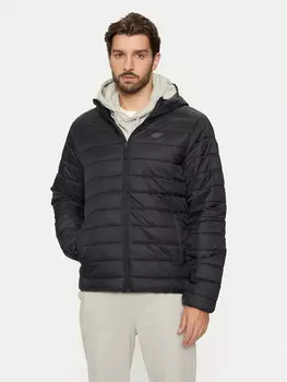 Пуховик стандартного кроя 4F, черный