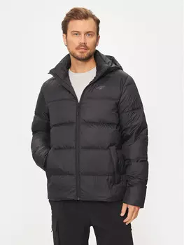 Пуховик стандартного кроя 4F, черный