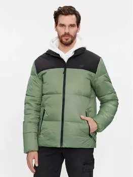 Пуховик стандартного кроя 4F, хаки