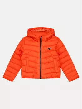 Пуховик стандартного кроя 4F, оранжевый