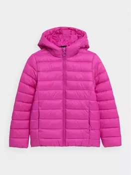 Пуховик стандартного кроя 4F, розовый