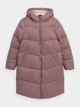 Пуховик стандартного кроя 4F, розовый