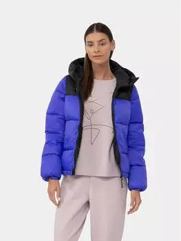 Пуховик стандартного кроя 4F, синий