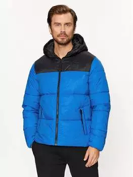Пуховик стандартного кроя 4F, синий