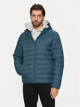 Пуховик стандартного кроя 4F, синий