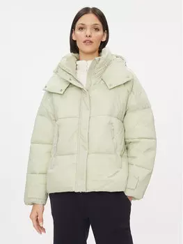 Пуховик стандартного кроя 4F, зеленый