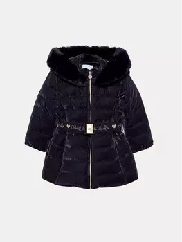 Пуховик стандартного кроя Abel & Lula, черный