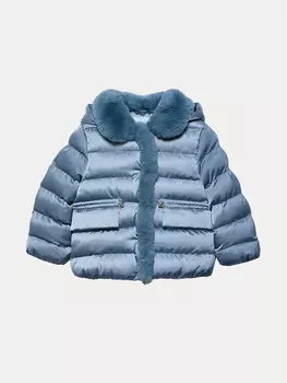 Пуховик стандартного кроя Abel & Lula, синий