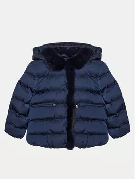 Пуховик стандартного кроя Abel & Lula, синий