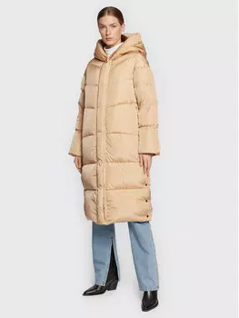 Пуховик стандартного кроя Add, бежевый