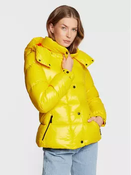 Пуховик стандартного кроя Add, желтый