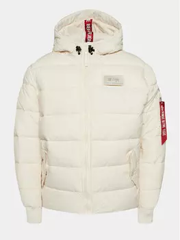 Пуховик стандартного кроя Alpha Industries, экрю