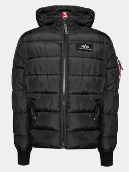 Пуховик стандартного кроя Alpha Industries, черный