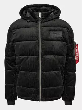 Пуховик стандартного кроя Alpha Industries, черный
