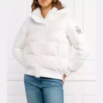 Пуховик стандартного кроя Armani Exchange, белый
