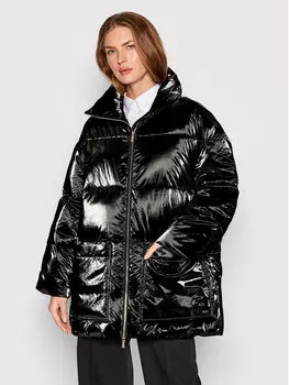 Пуховик стандартного кроя Armani Exchange, черный