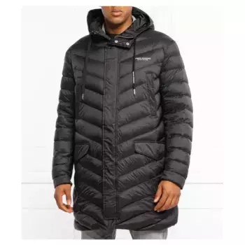 Пуховик стандартного кроя Armani Exchange, черный