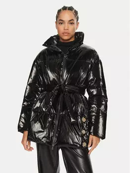 Пуховик стандартного кроя Armani Exchange, черный