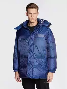 Пуховик стандартного кроя Armani Exchange, синий