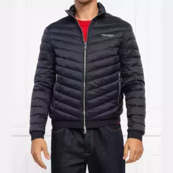 Пуховик стандартного кроя Armani Exchange, синий