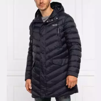 Пуховик стандартного кроя Armani Exchange, синий
