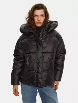 Пуховик стандартного кроя Athlecia, черный