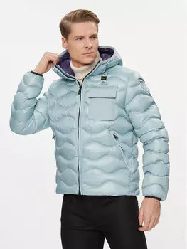 Пуховик стандартного кроя Blauer, синий