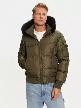 Пуховик стандартного кроя Bomboogie, зеленый