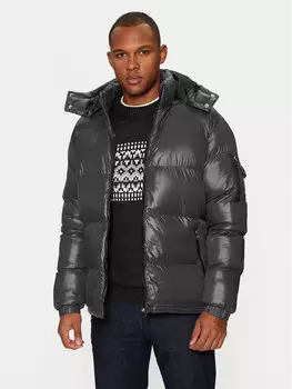 Пуховик стандартного кроя Brave Soul, серый