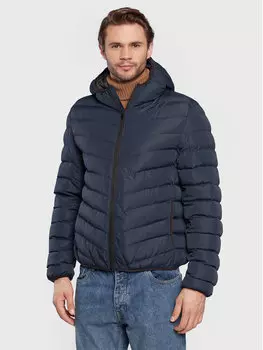 Пуховик стандартного кроя Brave Soul, синий