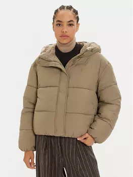 Пуховик стандартного кроя Calvin Klein Jeans, бежевый