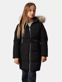 Пуховик стандартного кроя Calvin Klein Jeans, черный