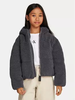 Пуховик стандартного кроя Calvin Klein Jeans, черный