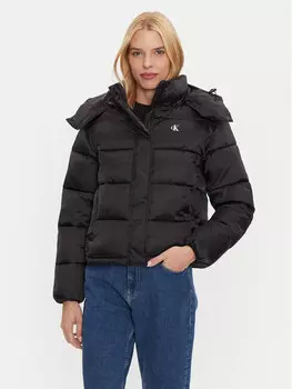 Пуховик стандартного кроя Calvin Klein Jeans, черный