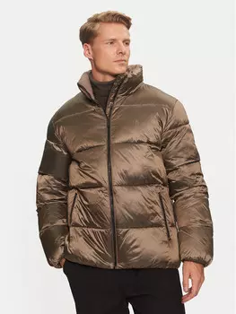 Пуховик стандартного кроя Calvin Klein Jeans, коричневый