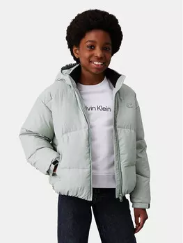 Пуховик стандартного кроя Calvin Klein Jeans, синий